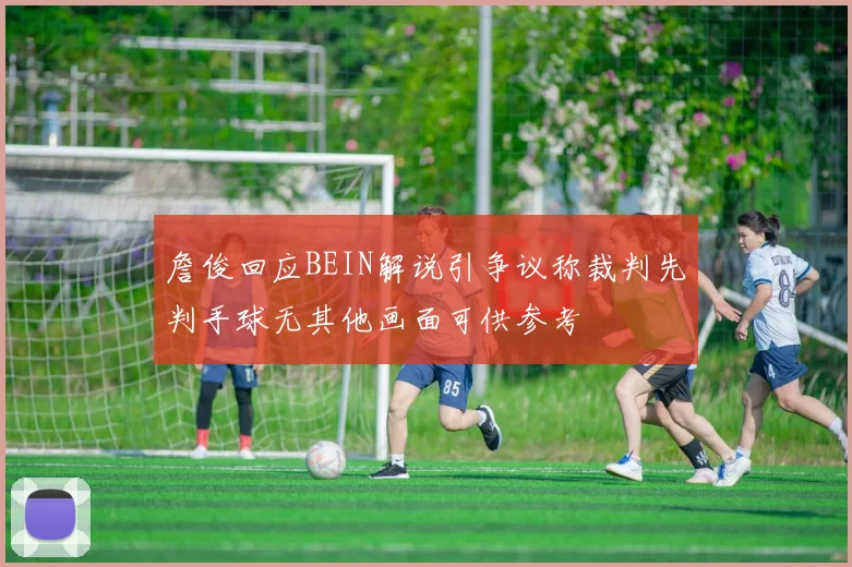 詹俊回应BEIN解说引争议称裁判先判手球无其他画面可供参考