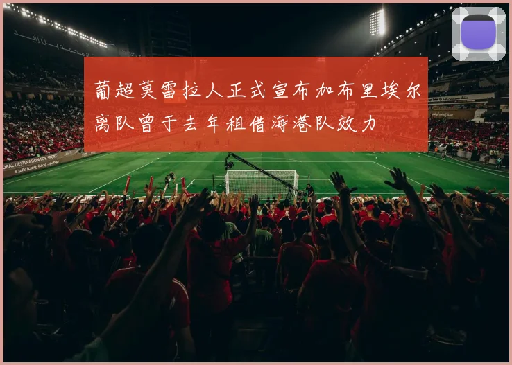 葡超莫雷拉人正式宣布加布里埃尔离队曾于去年租借海港队效力